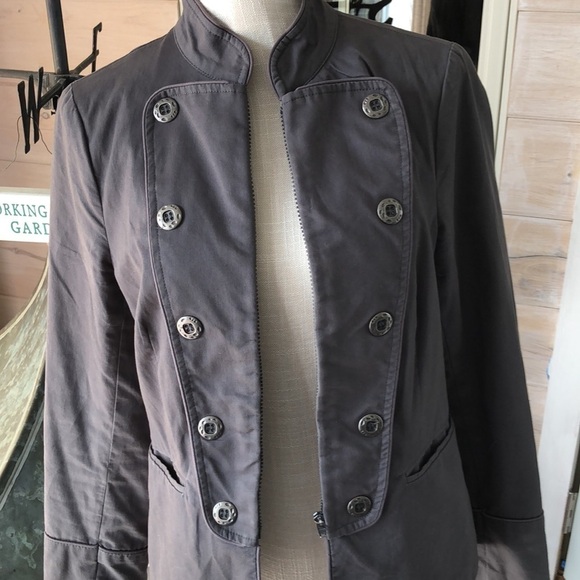 Ambitions Zip-Up Lined Utility Jacket / Blazer - Picture 3 of 13